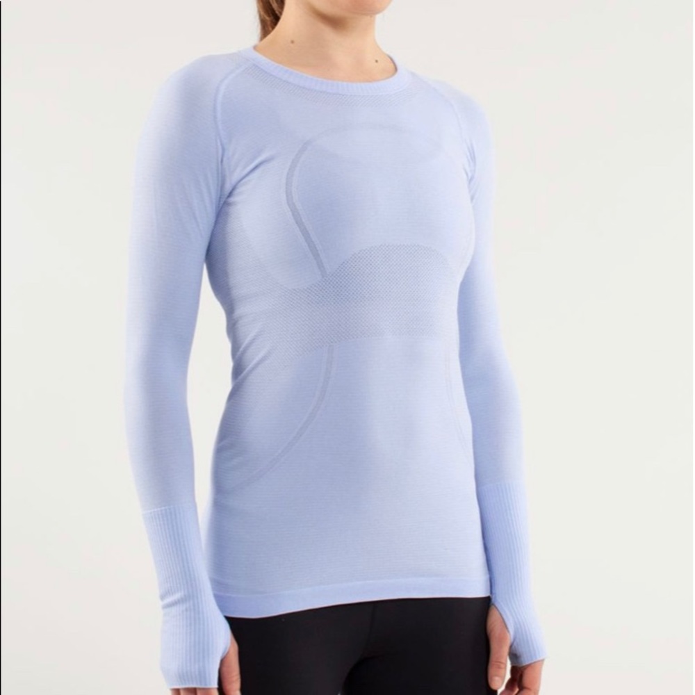 New lululemon swiftly tech LS. Siz 4. Light purple